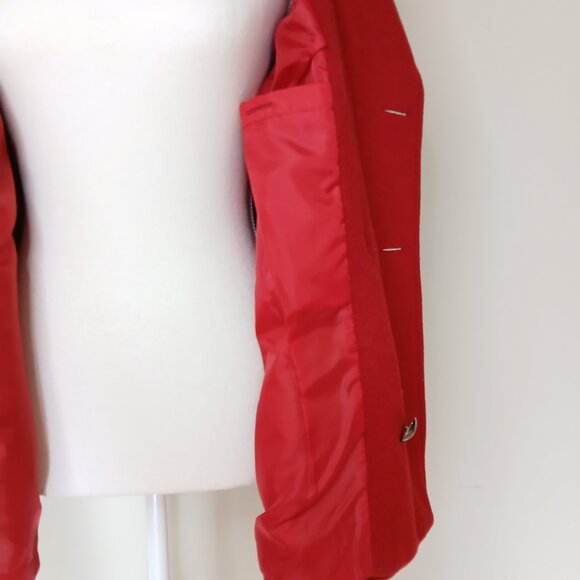 Steilmann Wool & Cashmere Blend Double Breasted Pea Coat Size 8 - Picture 3 of 6